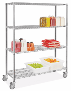 Mobile Adjustable Shelving Carts