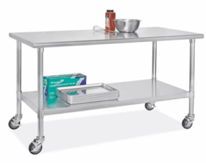 Mobile Adjustable Work Tables