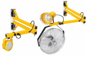 Adjustable Loading Dock Lights/Fans